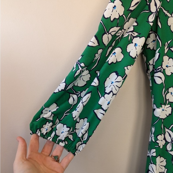 Eliza J Green Floral Faux Wrap Midi Dress - Picture 7 of 15